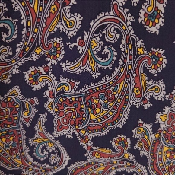 ba&sh Pietro Paisley-print Woven Shirt Size 3 US 10 Blue Multi - Picture 7 of 13